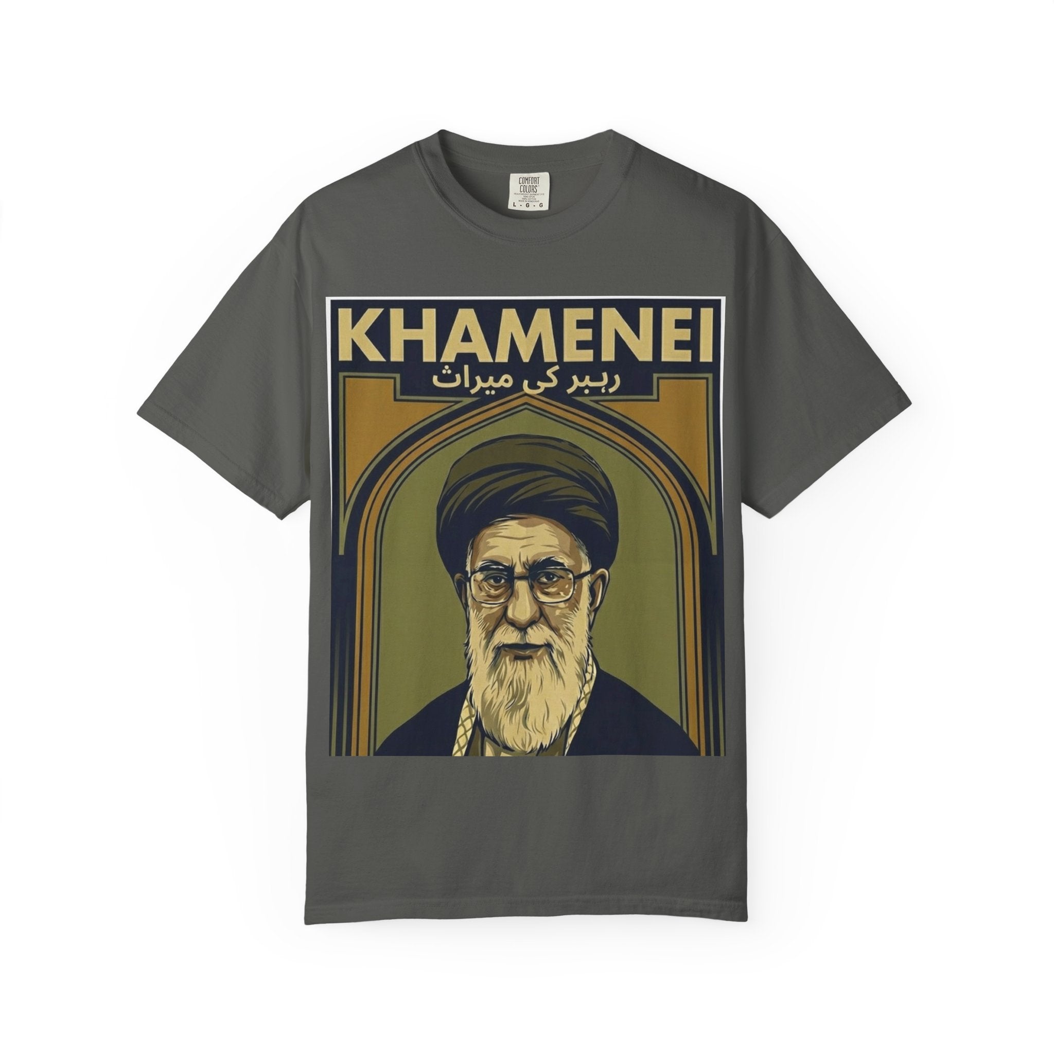 Graphic T-Shirt — 'KHAMENEI' Portrait Print