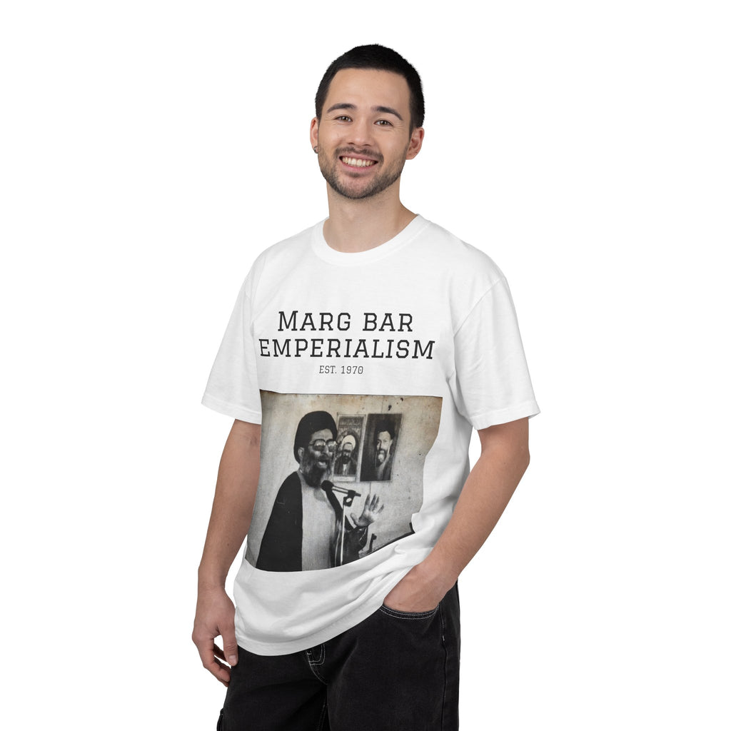 Marg Bar Emperialism Graphic T-Shirt — Vintage Protest Photo Tee