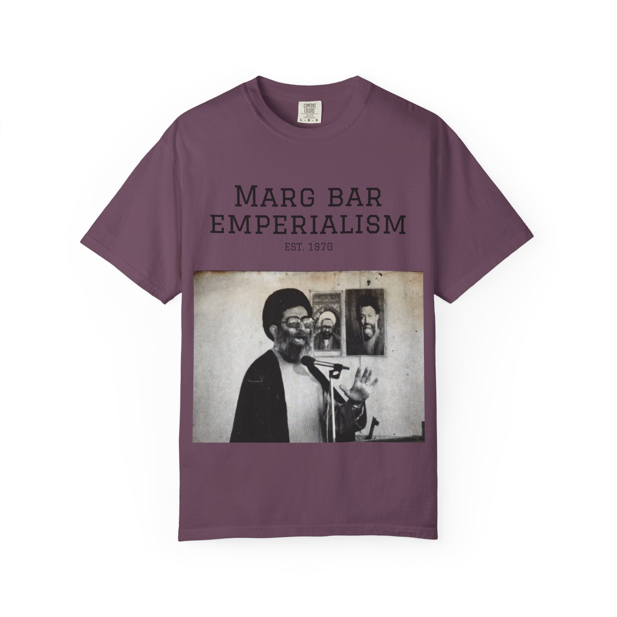 Marg Bar Emperialism Graphic T-Shirt — Vintage Protest Photo Tee