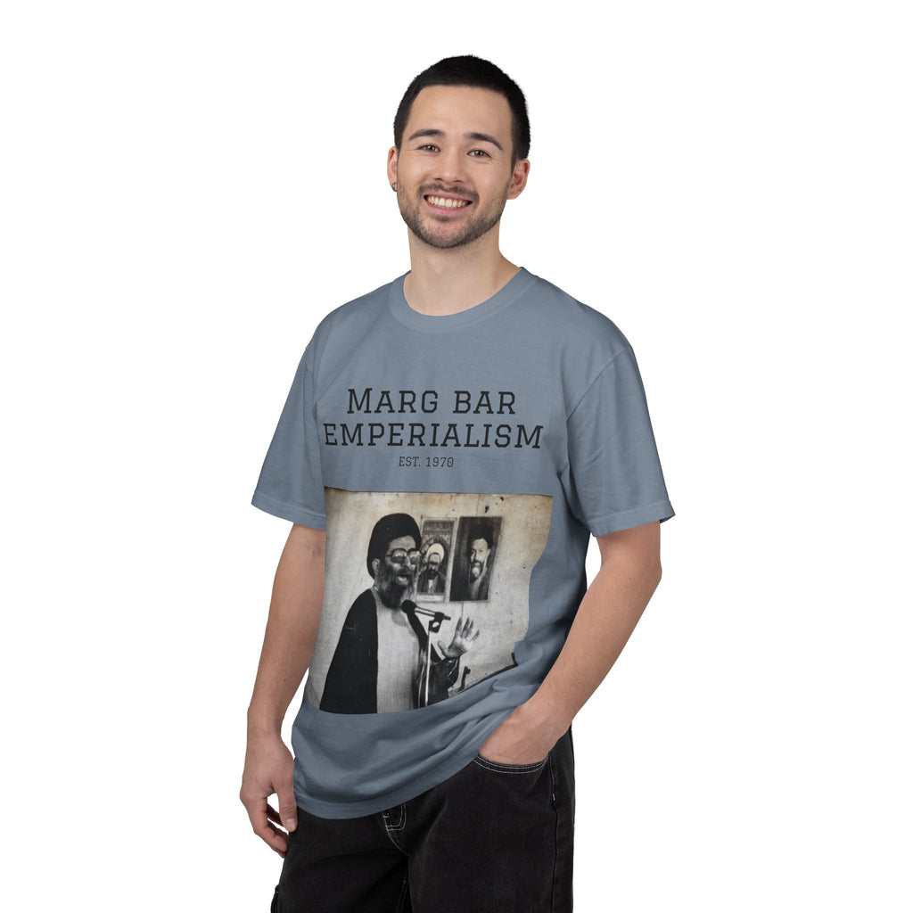 Marg Bar Emperialism Graphic T-Shirt — Vintage Protest Photo Tee