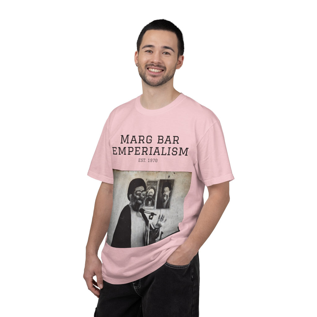 Marg Bar Emperialism Graphic T-Shirt — Vintage Protest Photo Tee