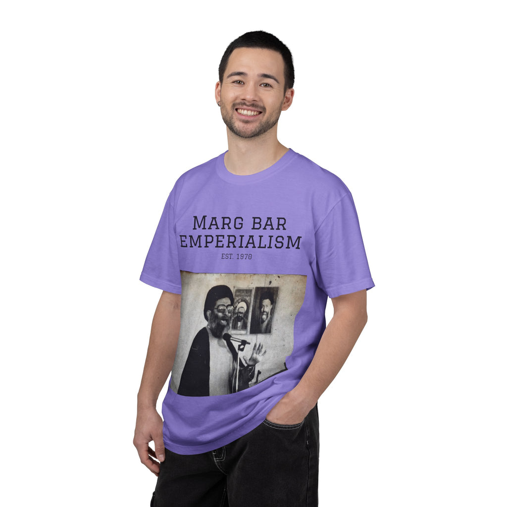 Marg Bar Emperialism Graphic T-Shirt — Vintage Protest Photo Tee
