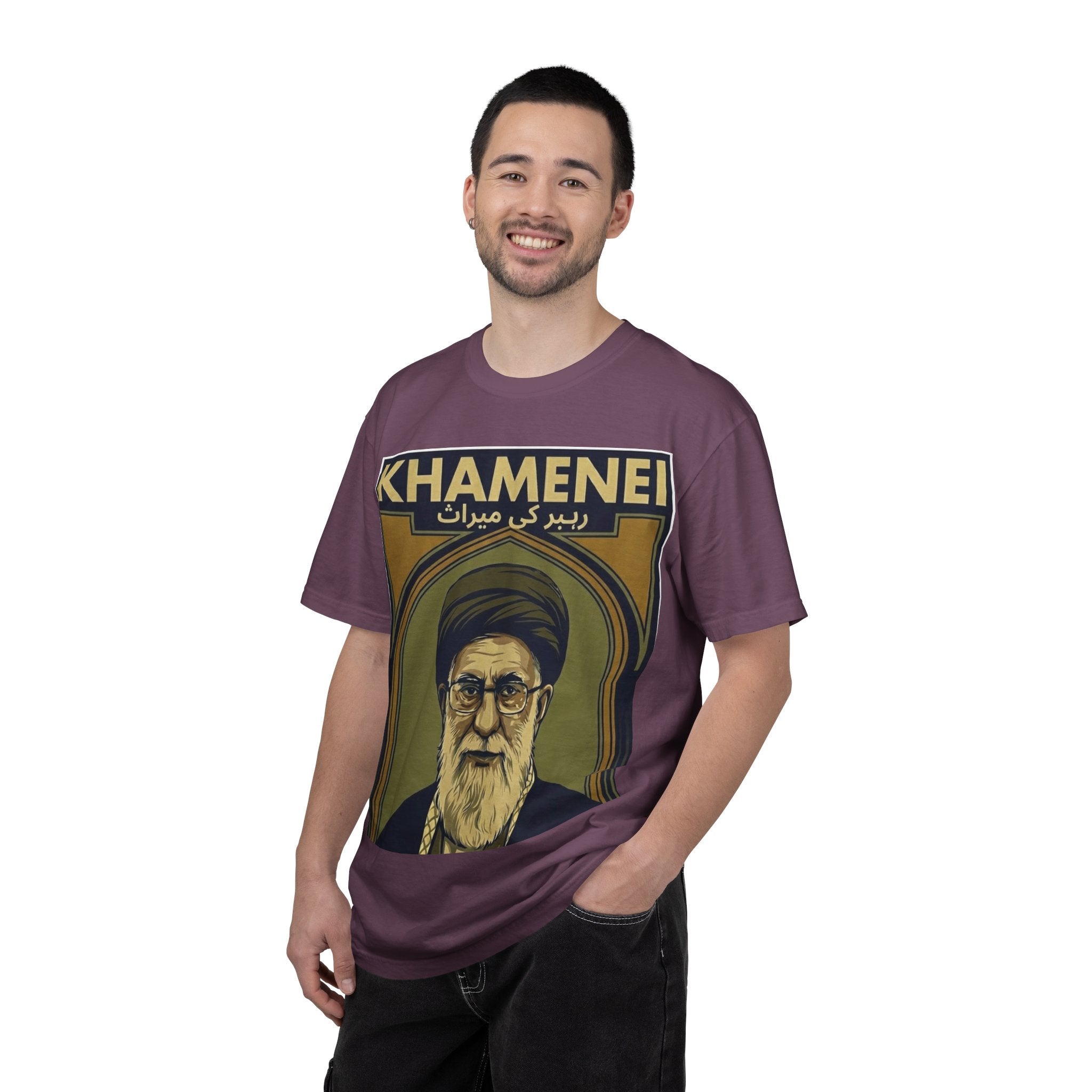 Graphic T-Shirt — 'KHAMENEI' Portrait Print