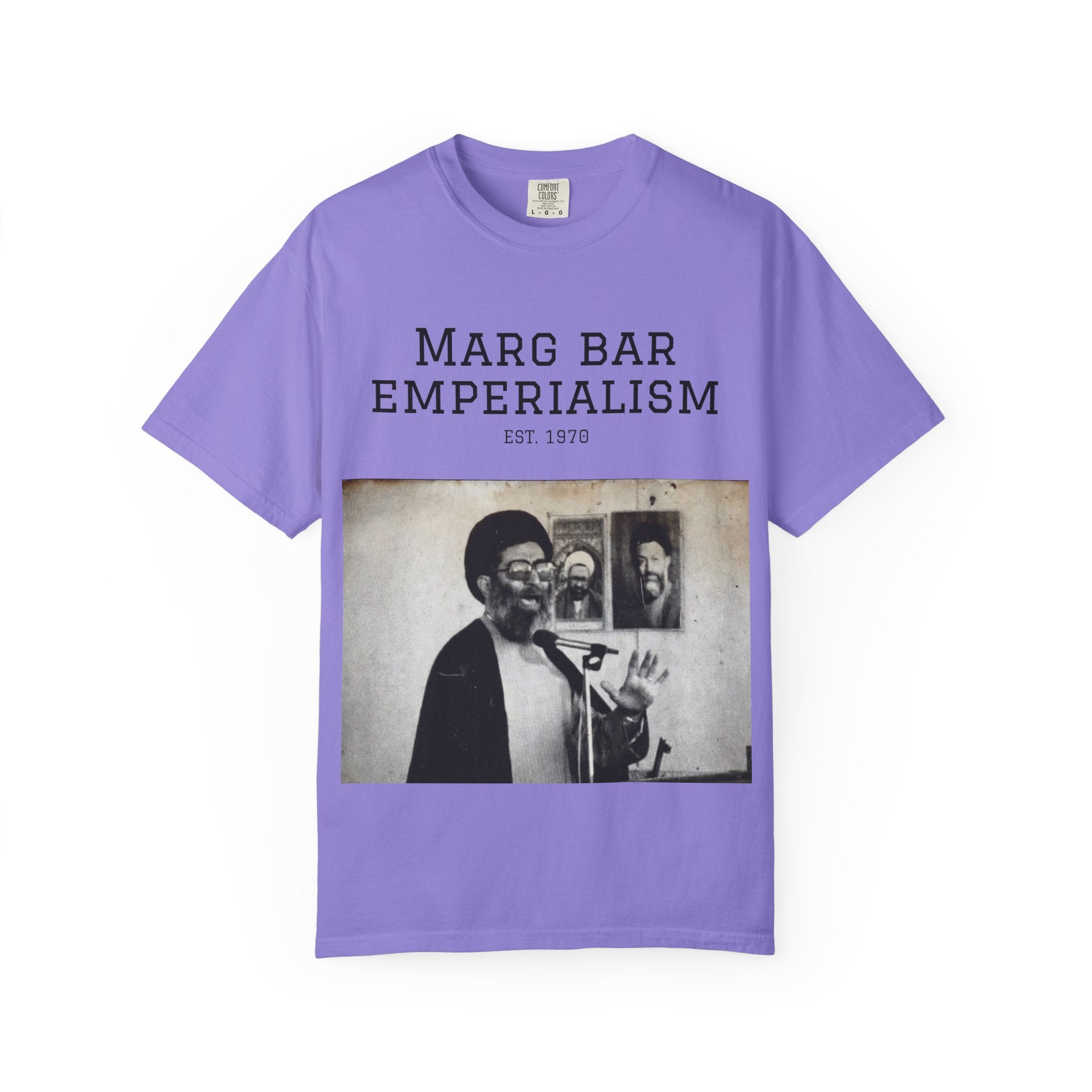 Marg Bar Emperialism Graphic T-Shirt — Vintage Protest Photo Tee
