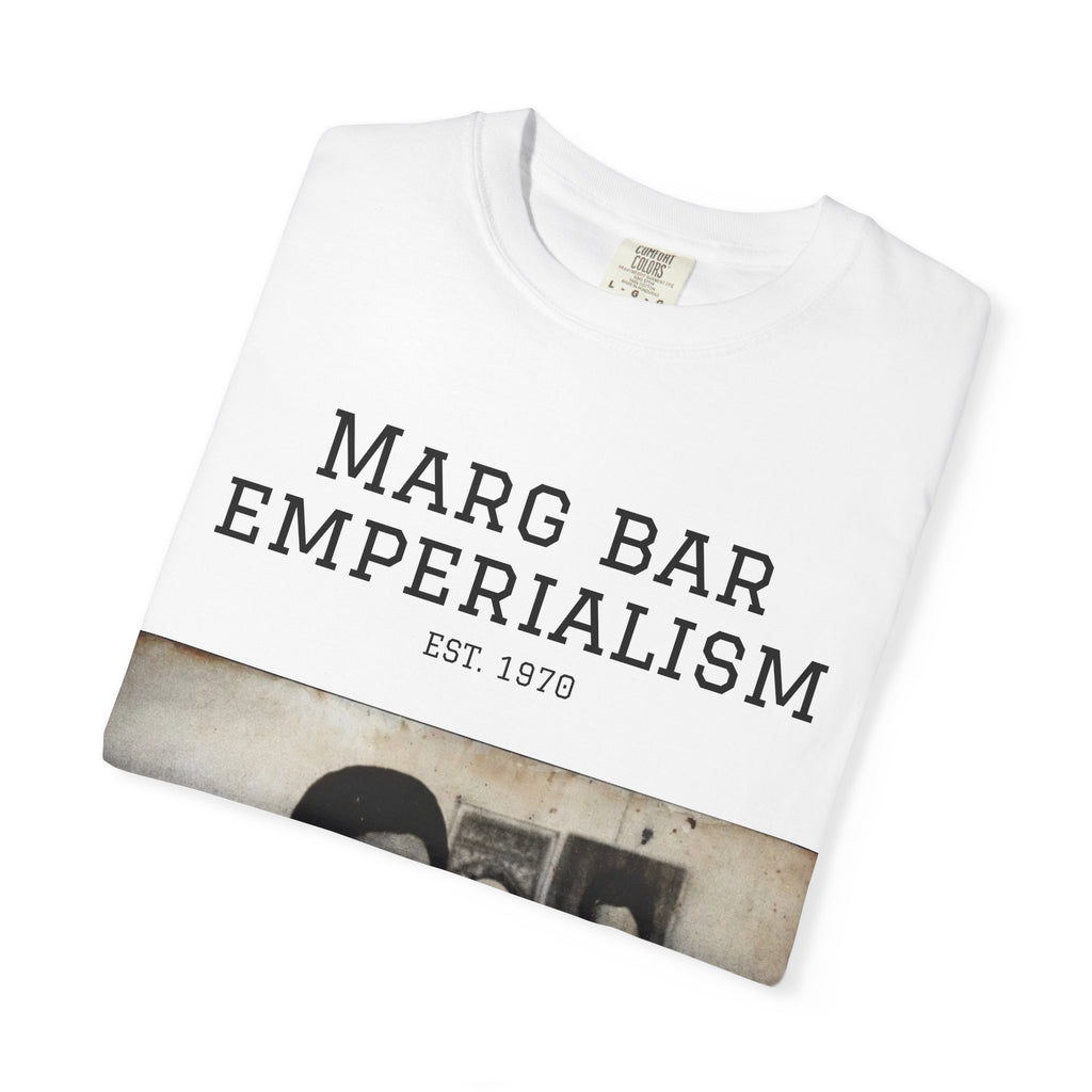 Marg Bar Emperialism Graphic T-Shirt — Vintage Protest Photo Tee