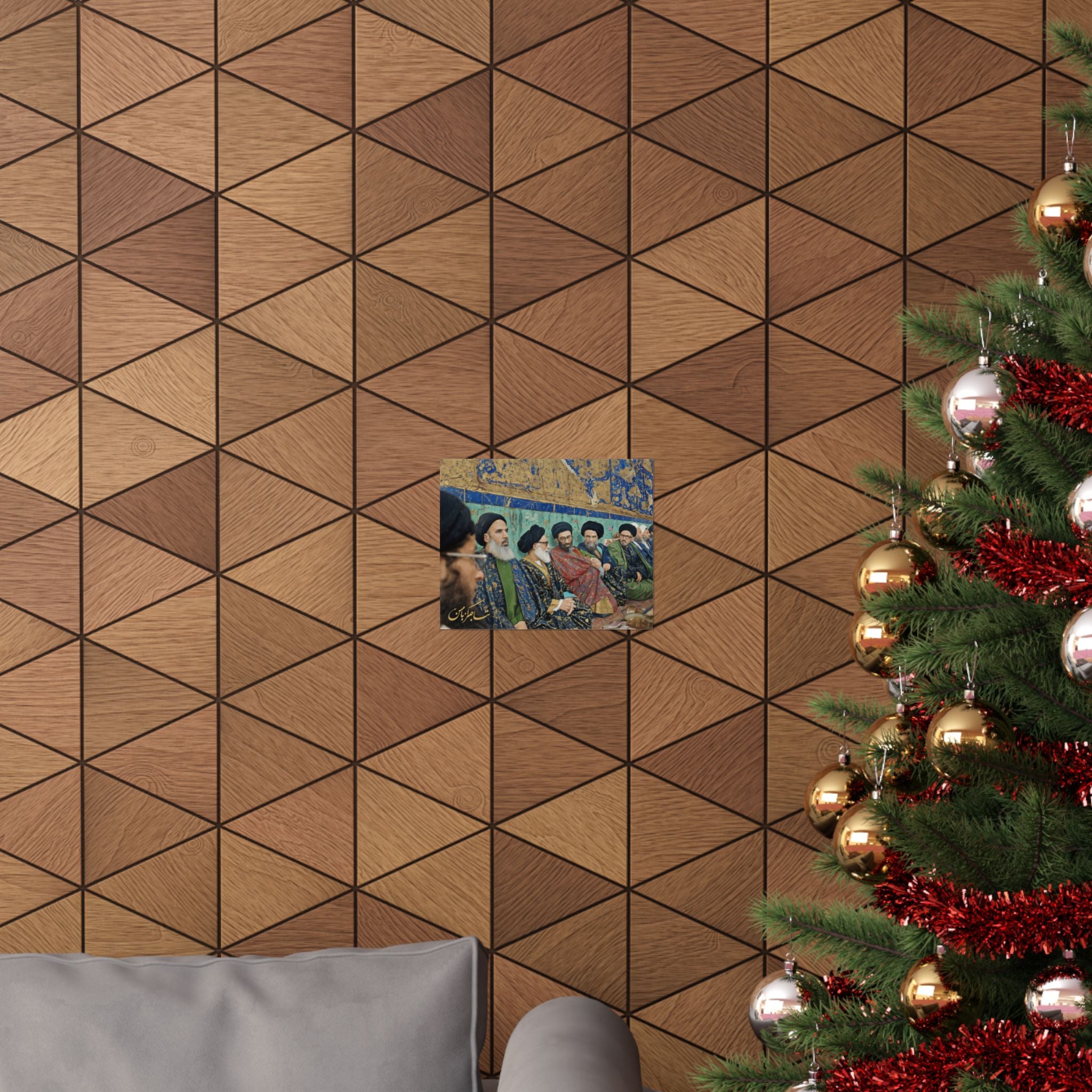 Matte Horizontal Poster — Traditional Middle Eastern Gathering Art Print