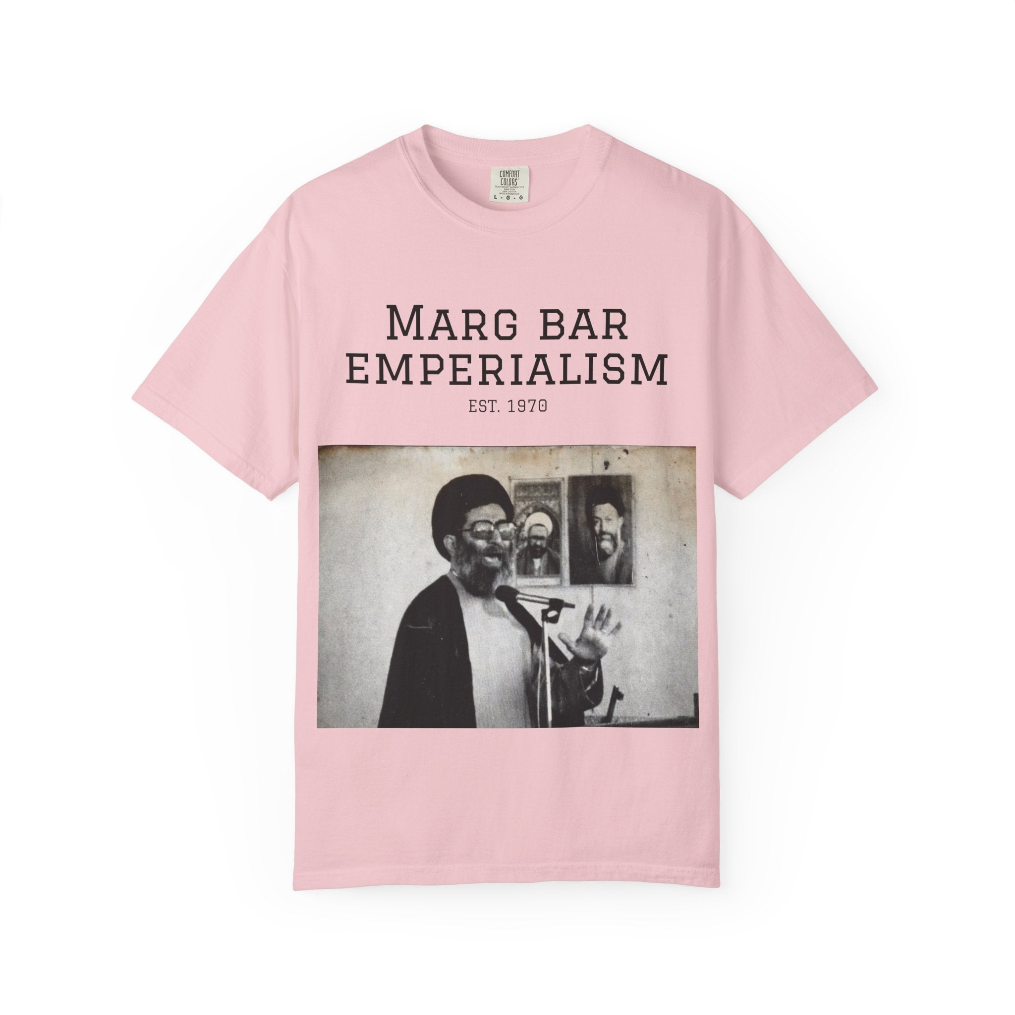 Marg Bar Emperialism Graphic T-Shirt — Vintage Protest Photo Tee