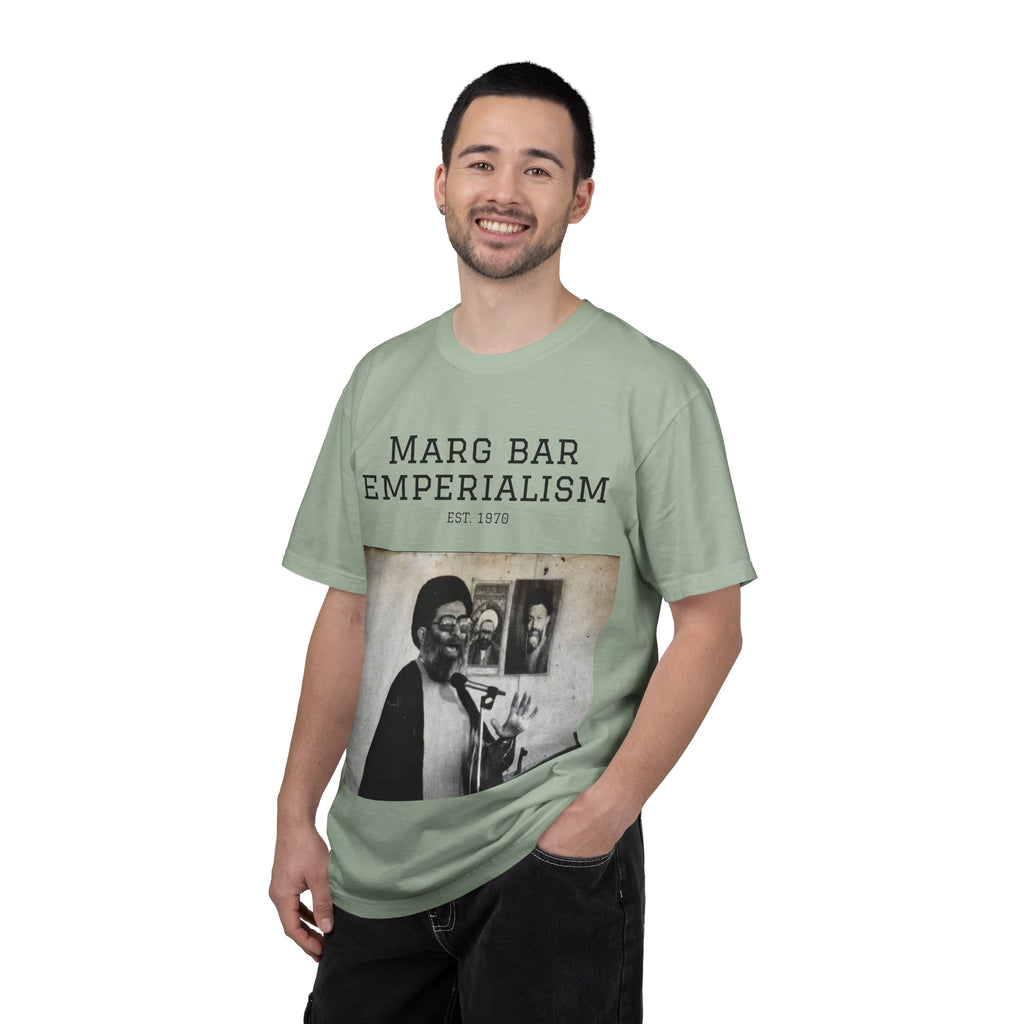 Marg Bar Emperialism Graphic T-Shirt — Vintage Protest Photo Tee
