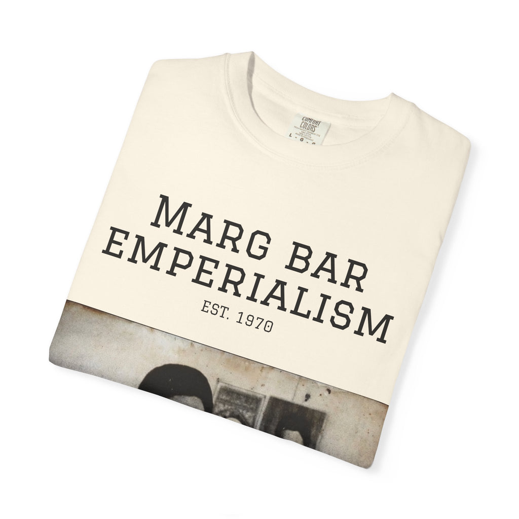 Marg Bar Emperialism Graphic T-Shirt — Vintage Protest Photo Tee