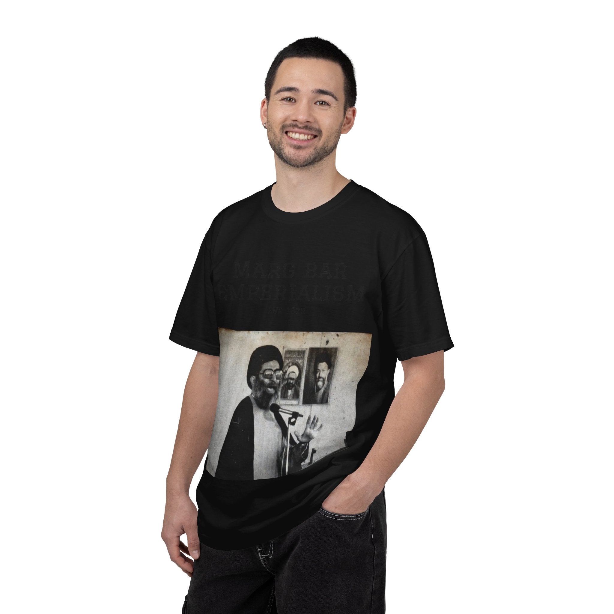 Marg Bar Emperialism Graphic T-Shirt — Vintage Protest Photo Tee