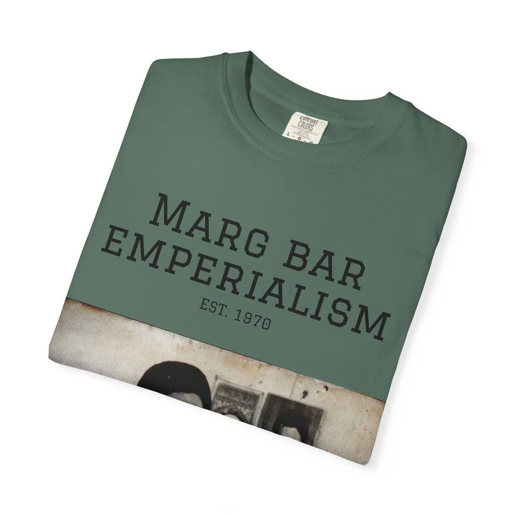 Marg Bar Emperialism Graphic T-Shirt — Vintage Protest Photo Tee
