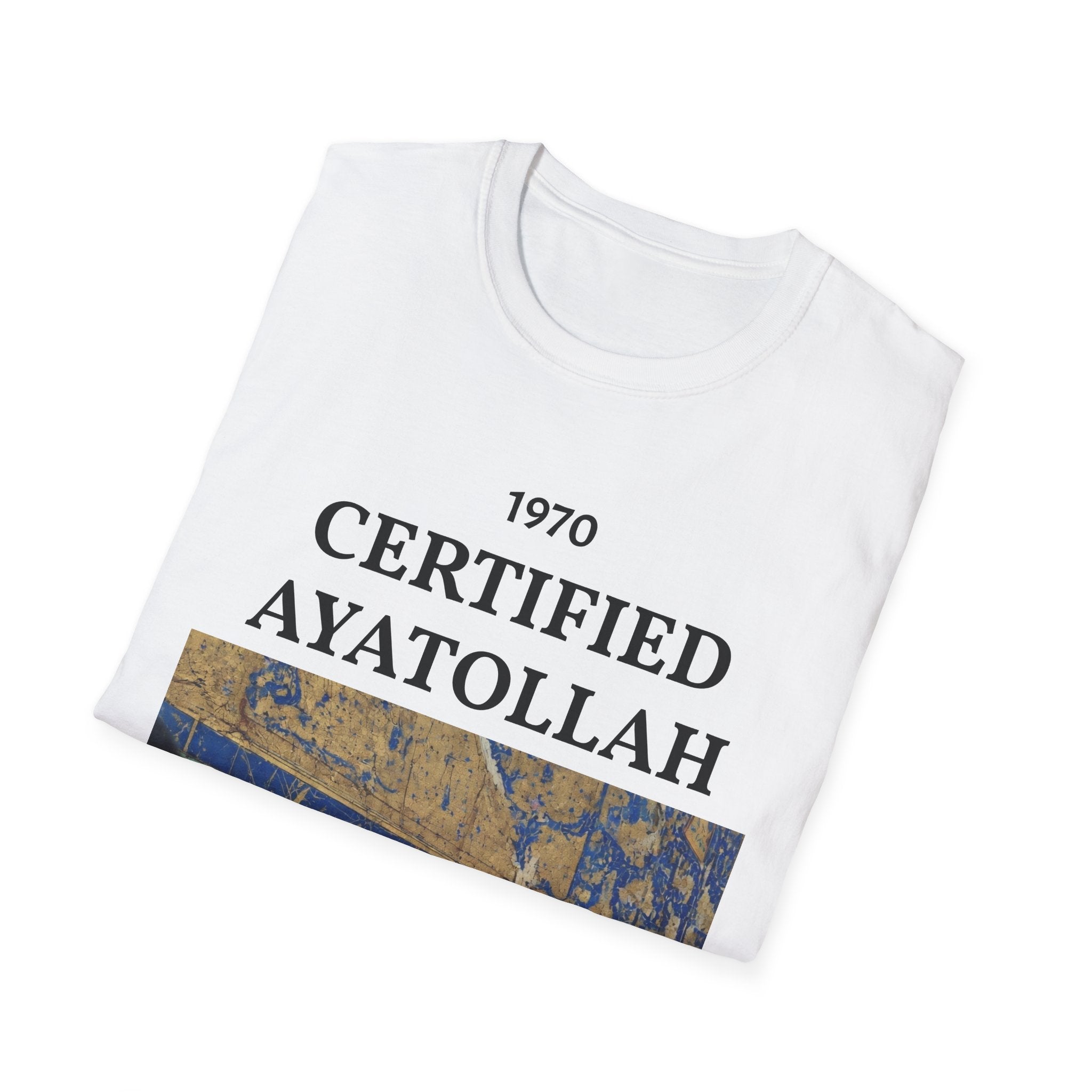 T-Shirt — "1970 Certified Ayatollah" Vintage Portrait Graphic Tee