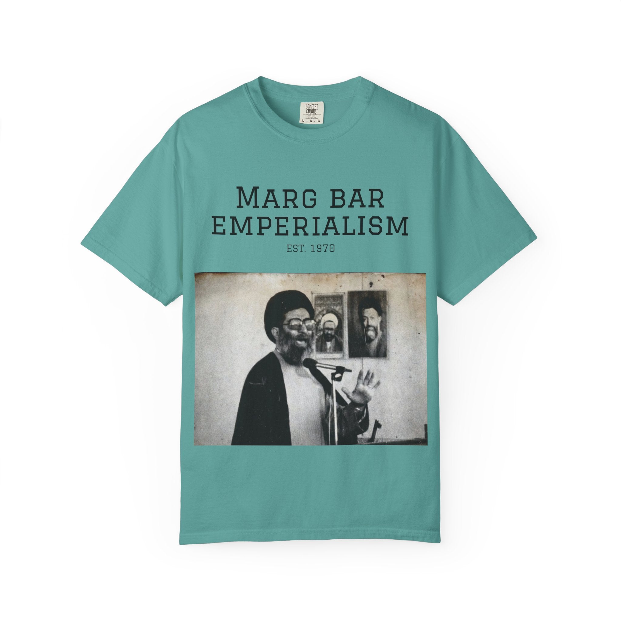 Marg Bar Emperialism Graphic T-Shirt — Vintage Protest Photo Tee