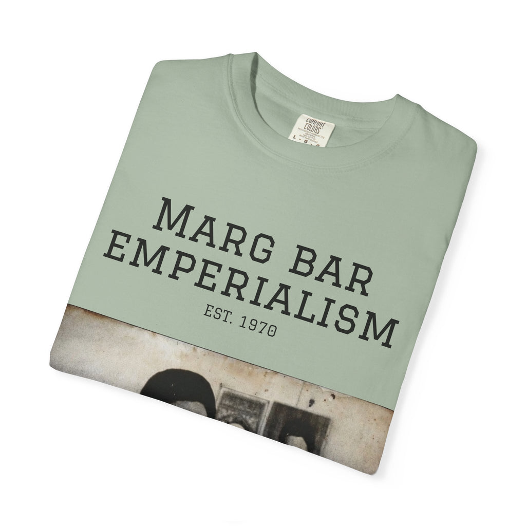 Marg Bar Emperialism Graphic T-Shirt — Vintage Protest Photo Tee