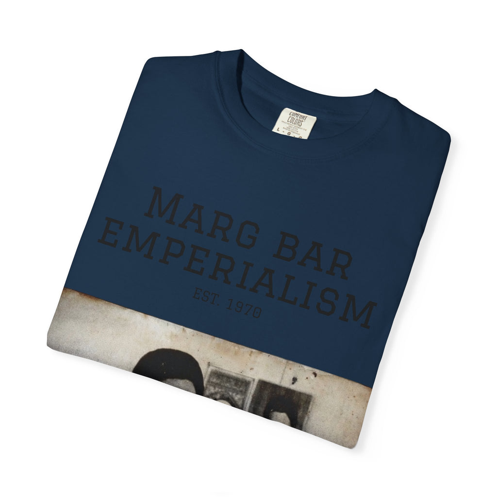 Marg Bar Emperialism Graphic T-Shirt — Vintage Protest Photo Tee