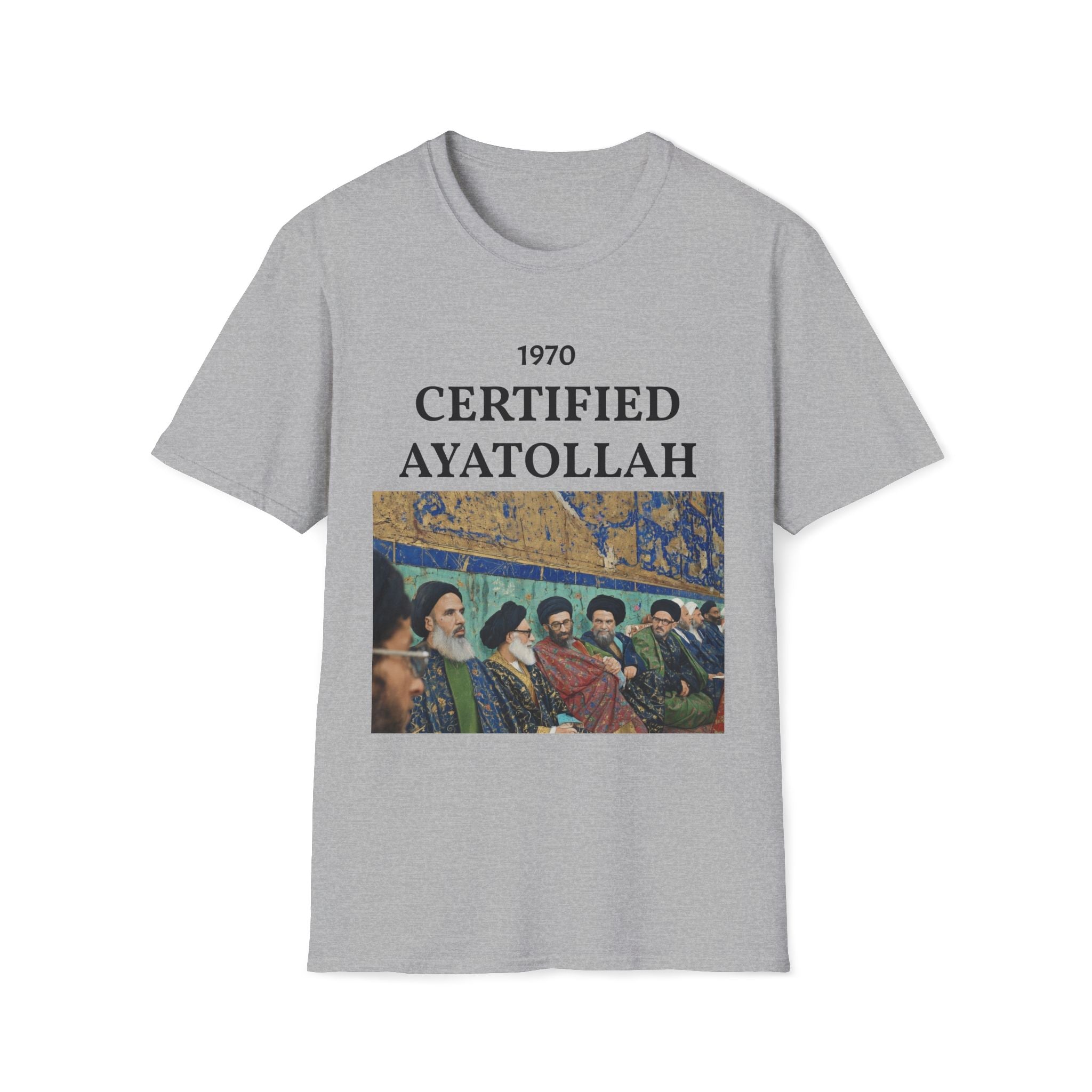 T-Shirt — "1970 Certified Ayatollah" Vintage Portrait Graphic Tee