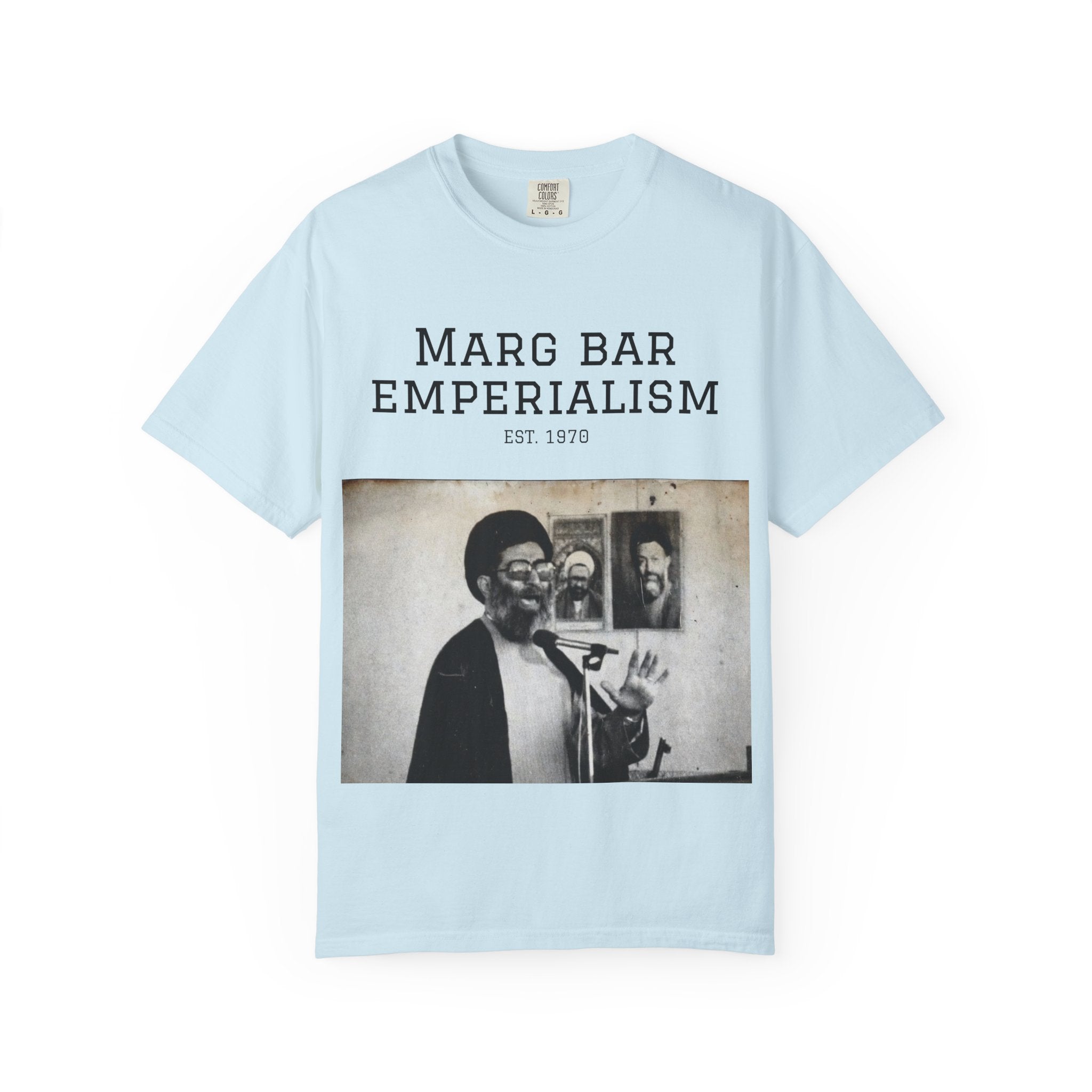 Marg Bar Emperialism Graphic T-Shirt — Vintage Protest Photo Tee