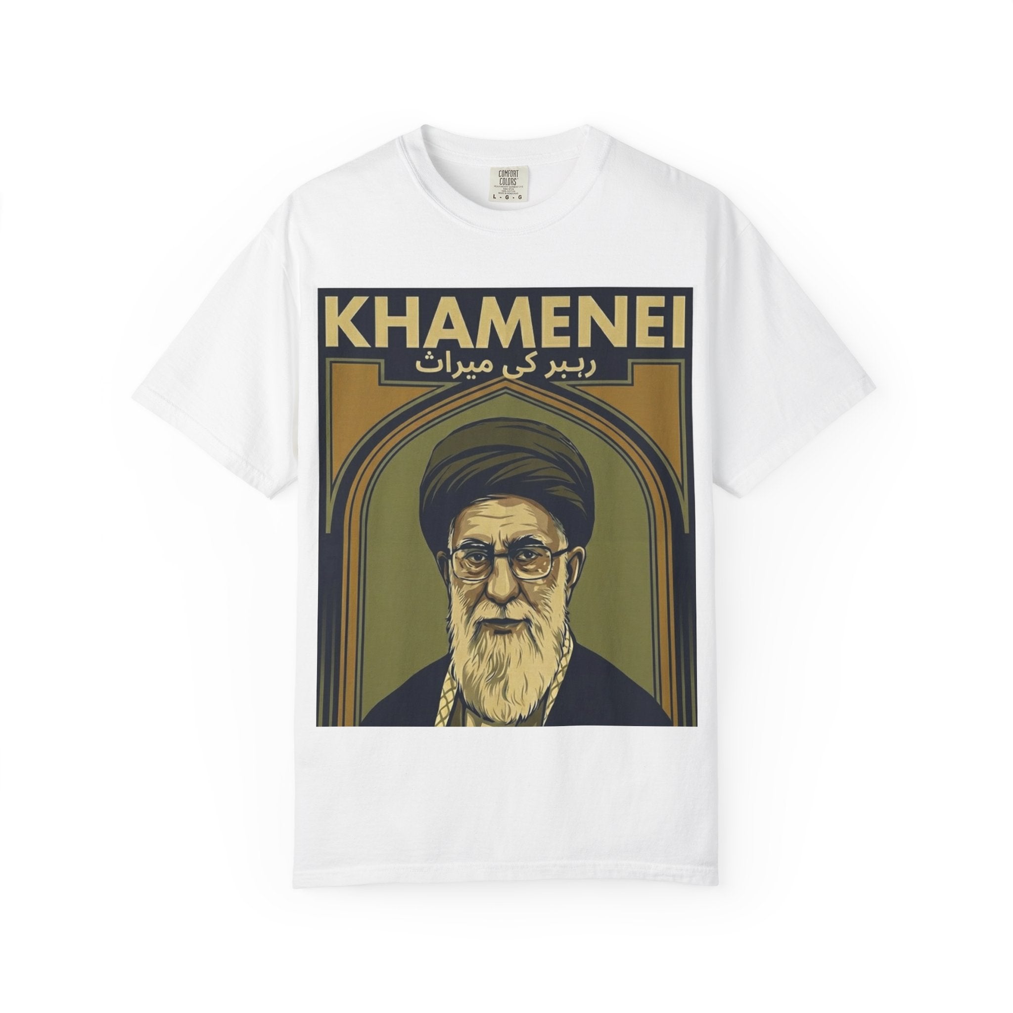 Graphic T-Shirt — 'KHAMENEI' Portrait Print