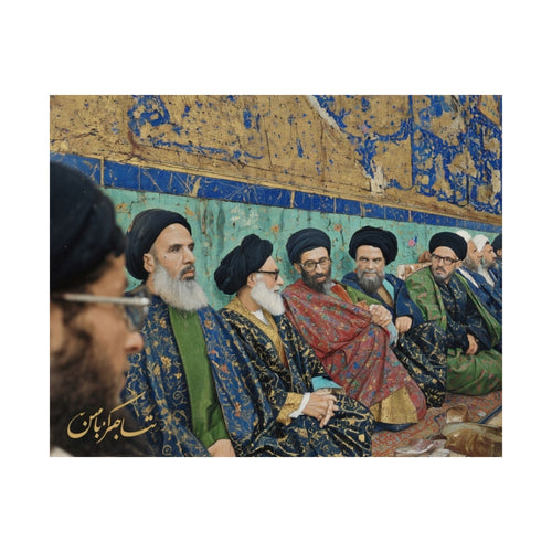Matte Horizontal Poster — Traditional Middle Eastern Gathering Art Print