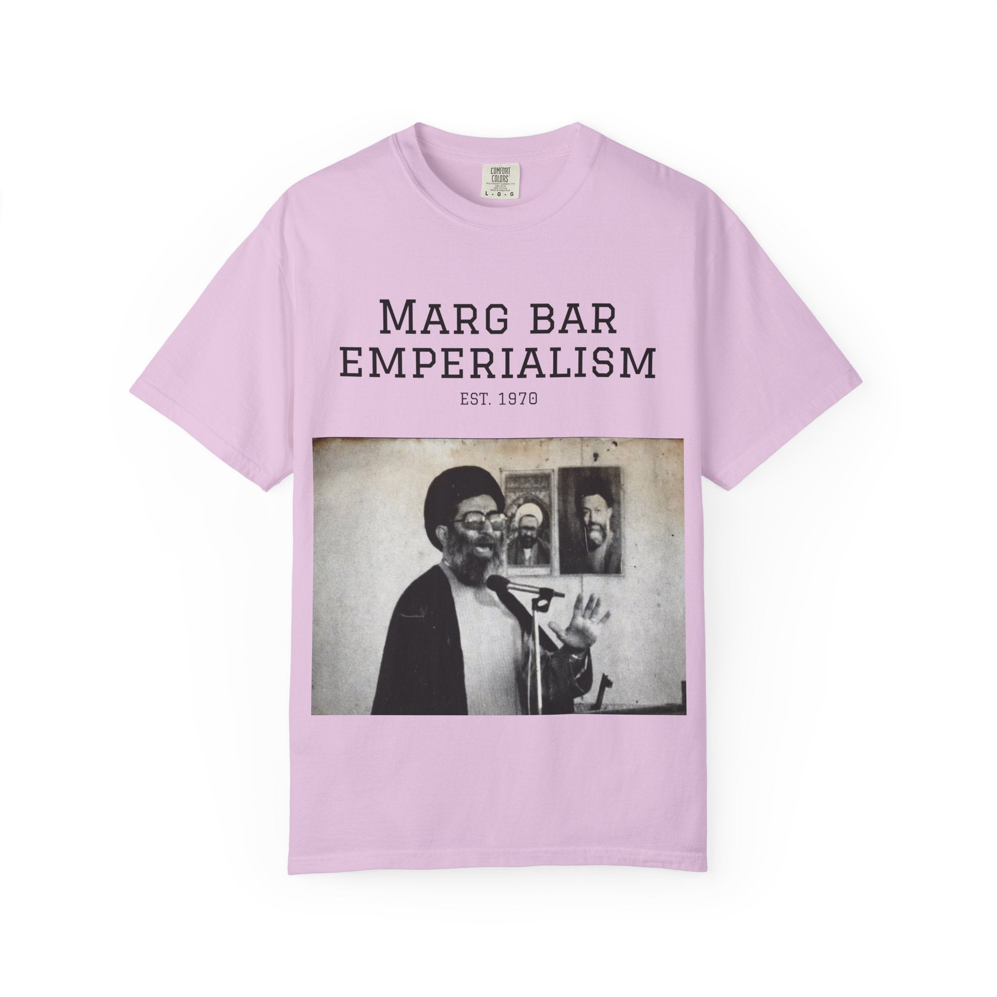 Marg Bar Emperialism Graphic T-Shirt — Vintage Protest Photo Tee