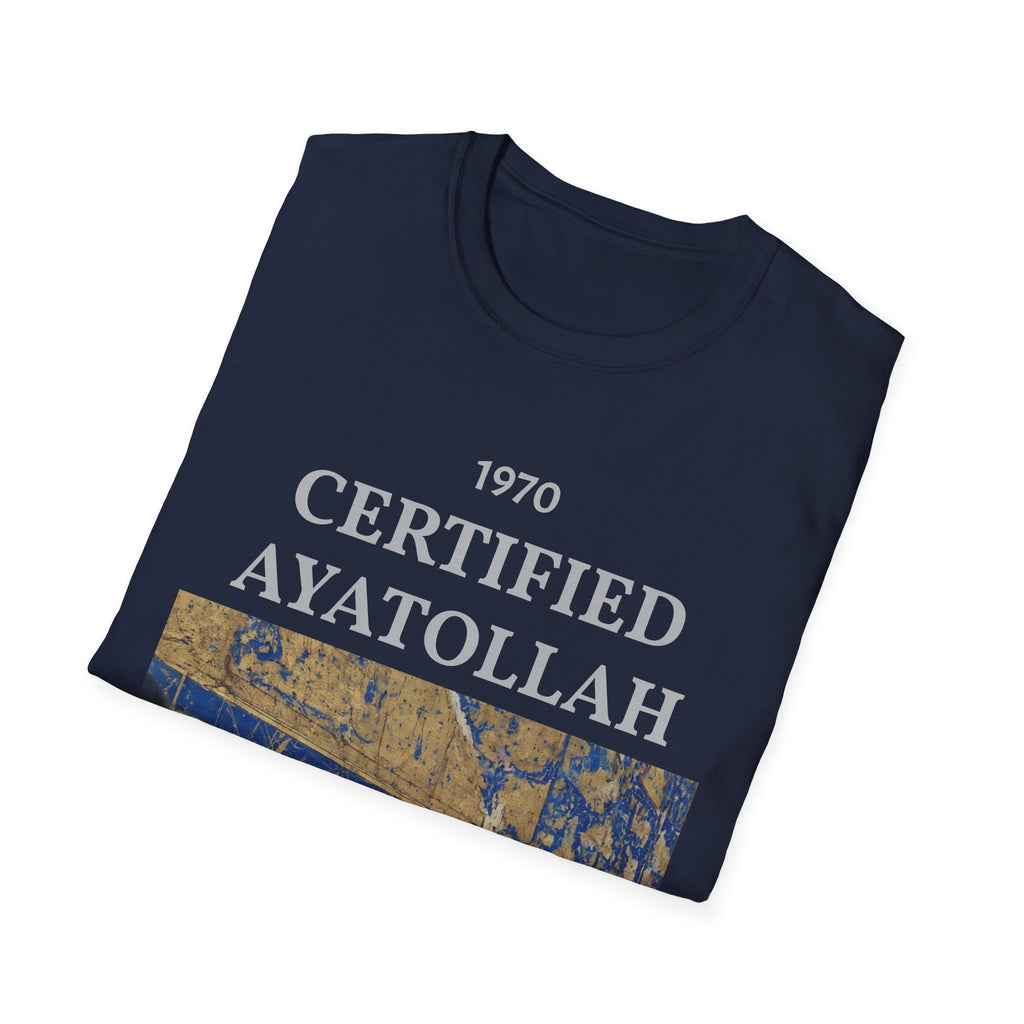 T-Shirt — "1970 Certified Ayatollah" Vintage Portrait Graphic Tee