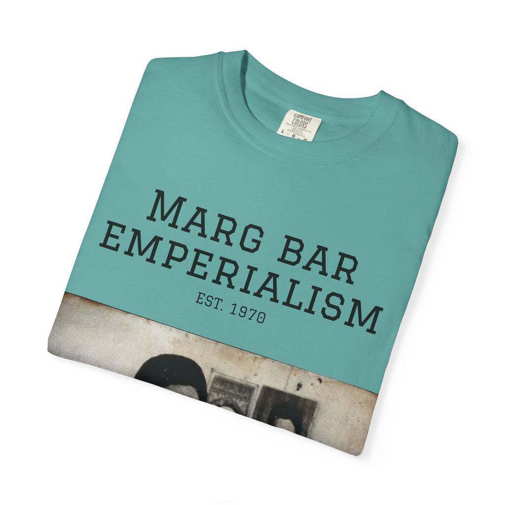 Marg Bar Emperialism Graphic T-Shirt — Vintage Protest Photo Tee