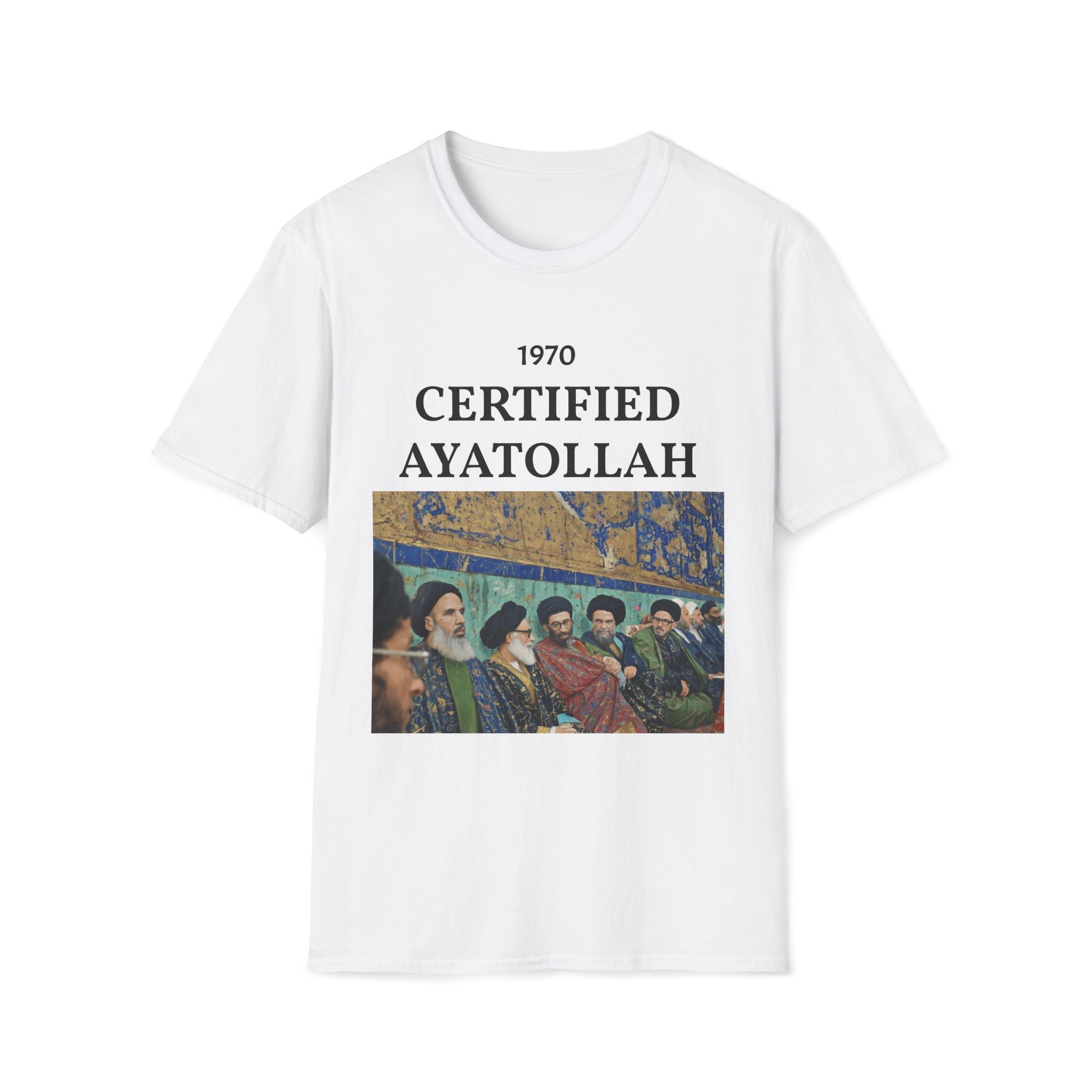 T-Shirt — "1970 Certified Ayatollah" Vintage Portrait Graphic Tee