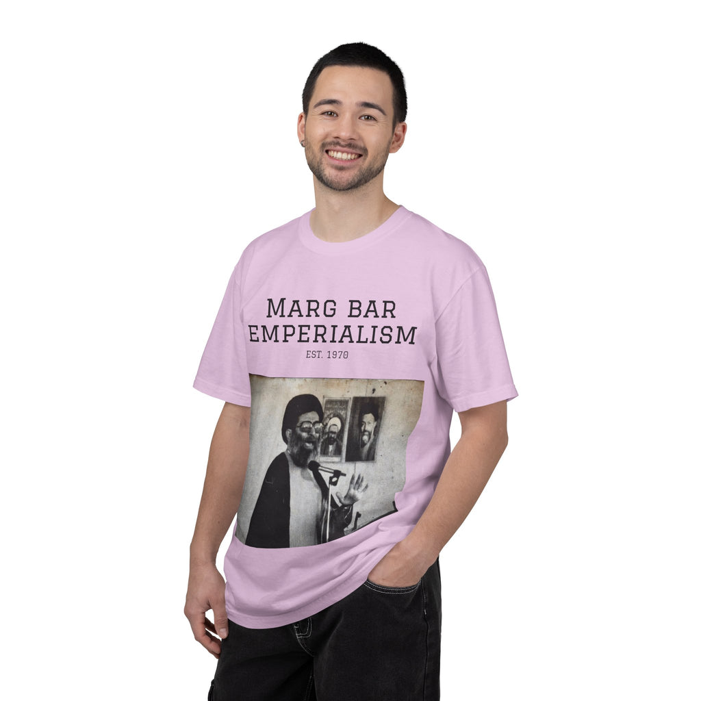 Marg Bar Emperialism Graphic T-Shirt — Vintage Protest Photo Tee