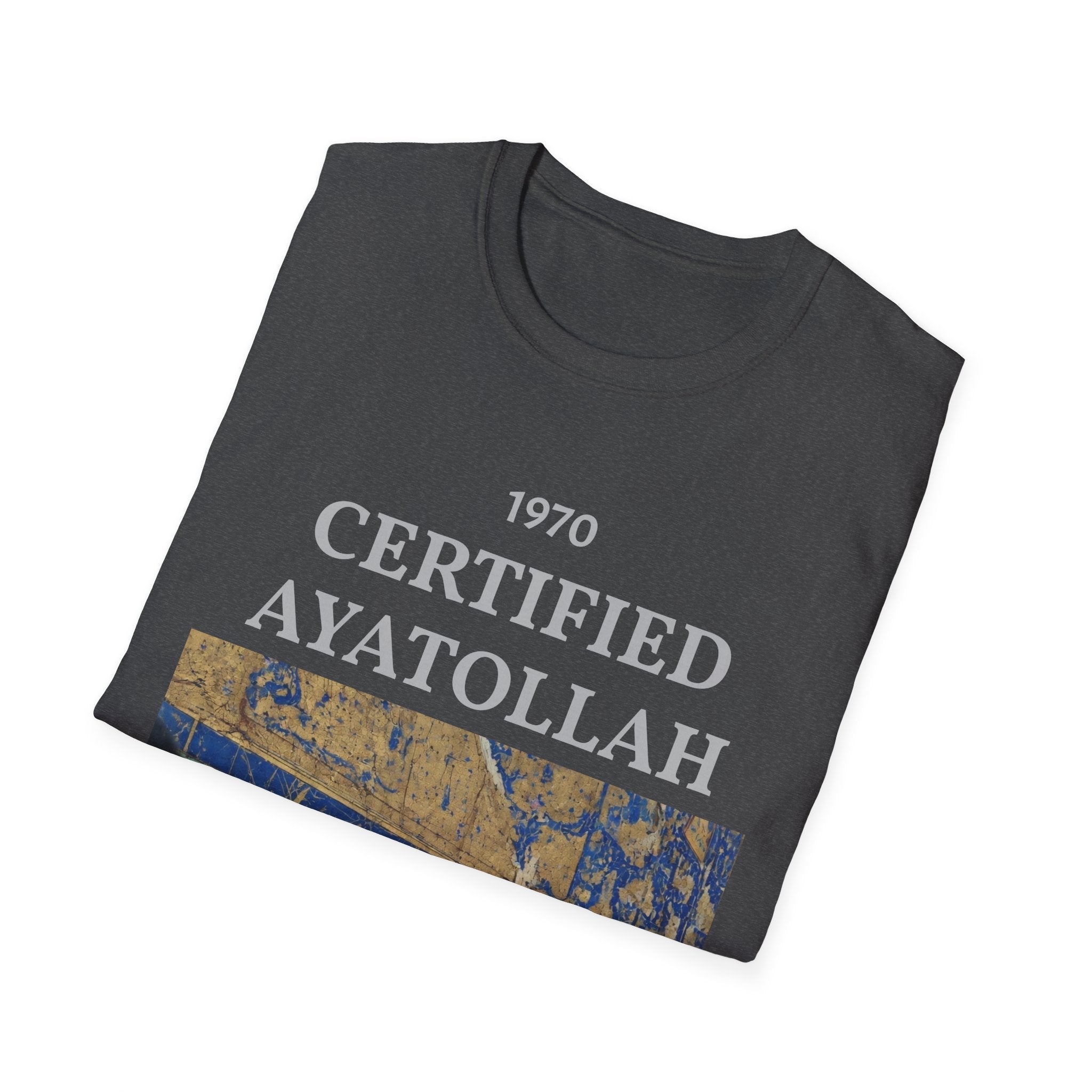 T-Shirt — "1970 Certified Ayatollah" Vintage Portrait Graphic Tee