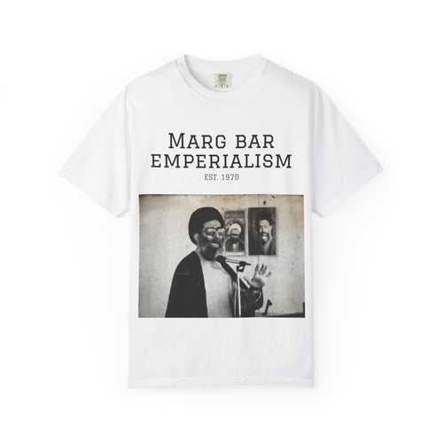 Marg Bar Emperialism Graphic T-Shirt — Vintage Protest Photo Tee