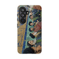 Religious Mosaic Phone Case — Vintage Shrine Scene Protective Hard Case