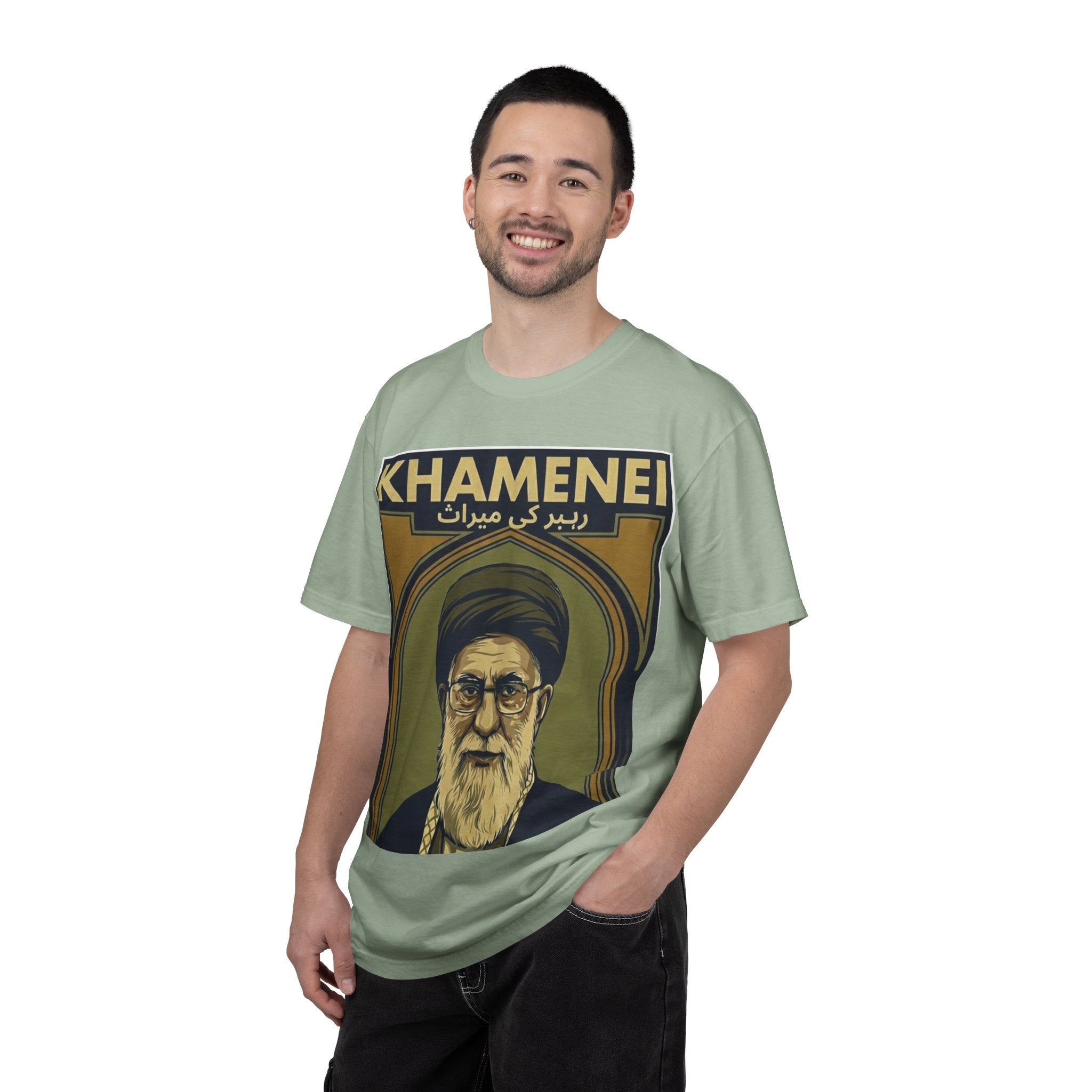 Graphic T-Shirt — 'KHAMENEI' Portrait Print