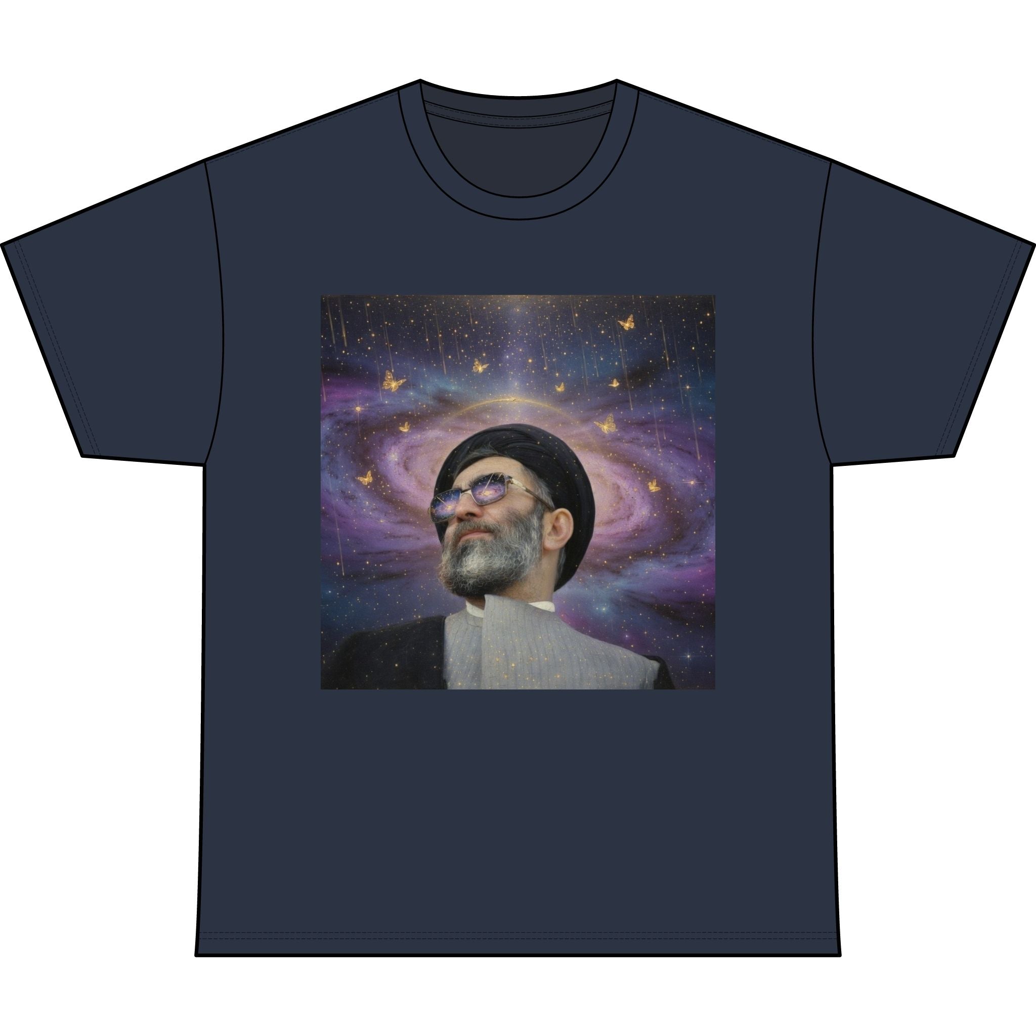 Cosmic Portrait Tee — Vintage Astronaut-Style Galaxy Graphic T‑Shirt