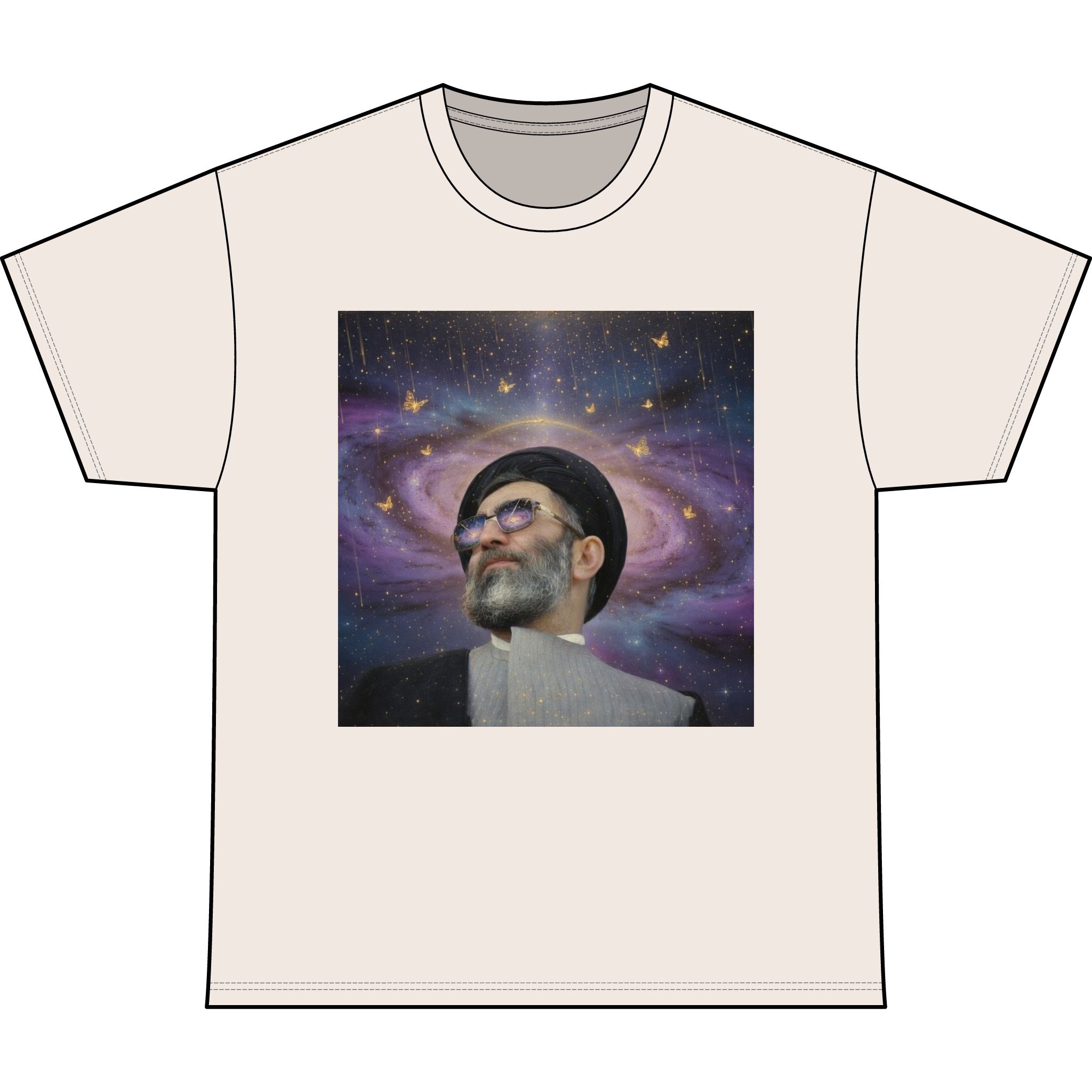 Cosmic Portrait Tee — Vintage Astronaut-Style Galaxy Graphic T‑Shirt