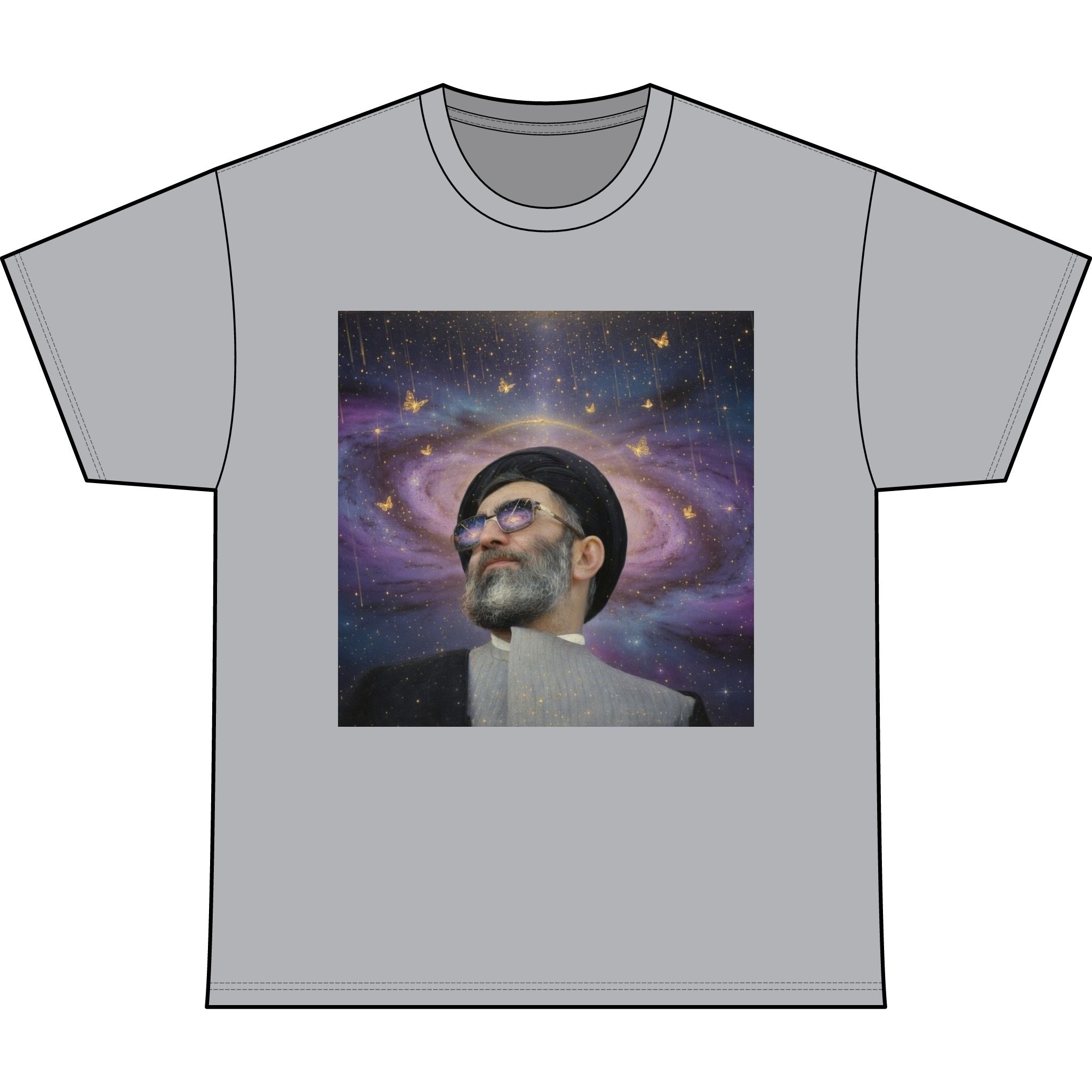 Cosmic Portrait Tee — Vintage Astronaut-Style Galaxy Graphic T‑Shirt