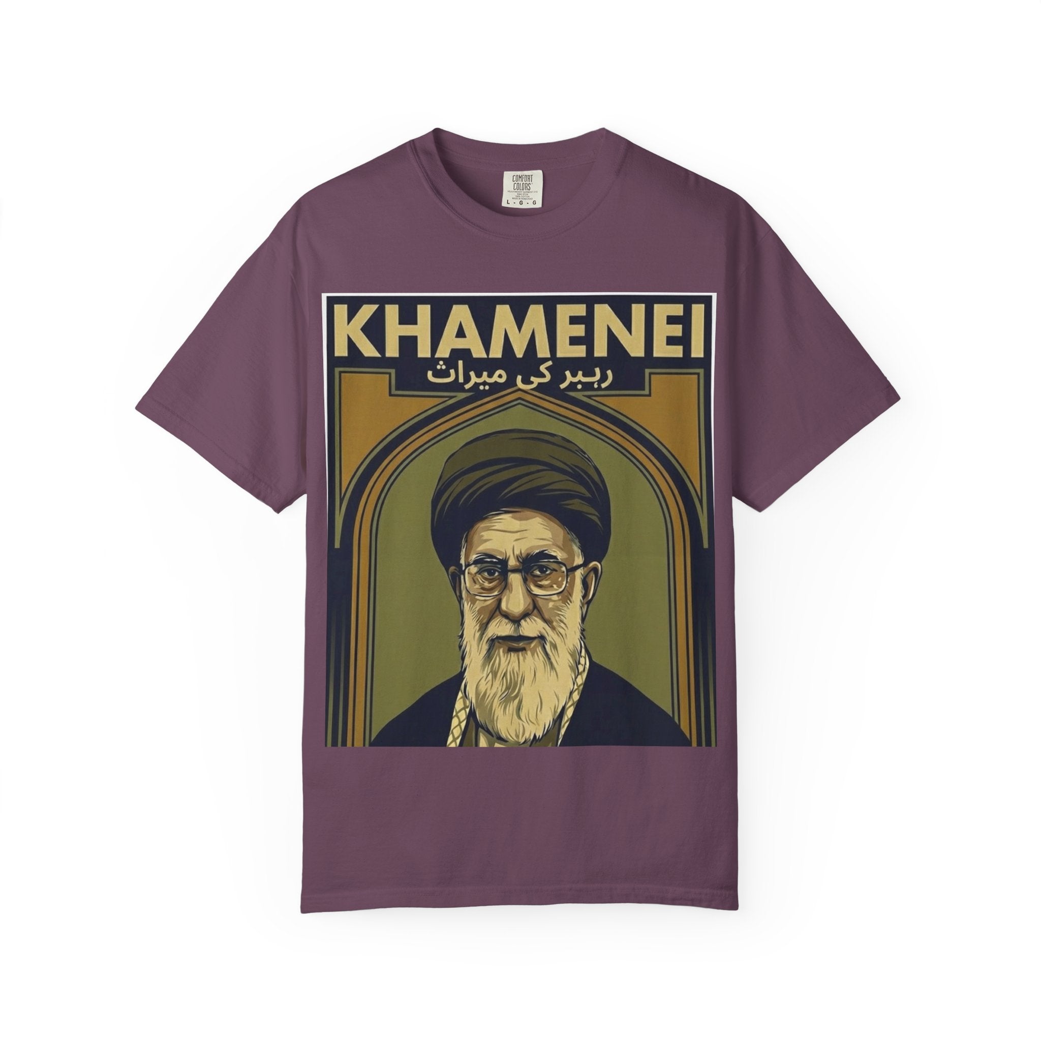 Graphic T-Shirt — 'KHAMENEI' Portrait Print