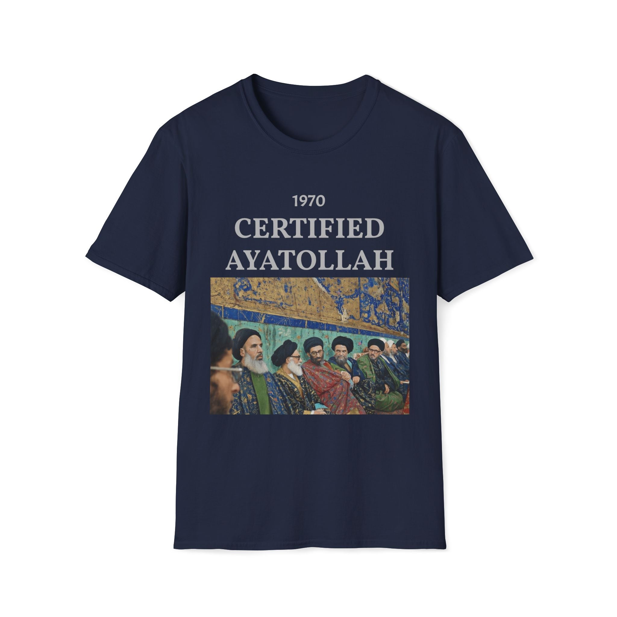 T-Shirt — "1970 Certified Ayatollah" Vintage Portrait Graphic Tee